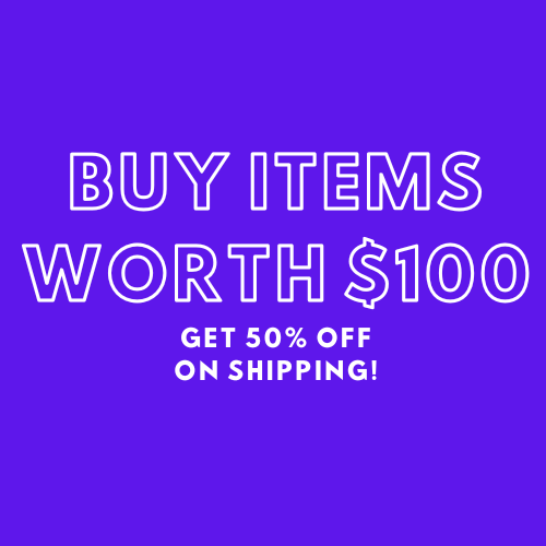 50% Shipping Discount - Cart Subtotal >= 100